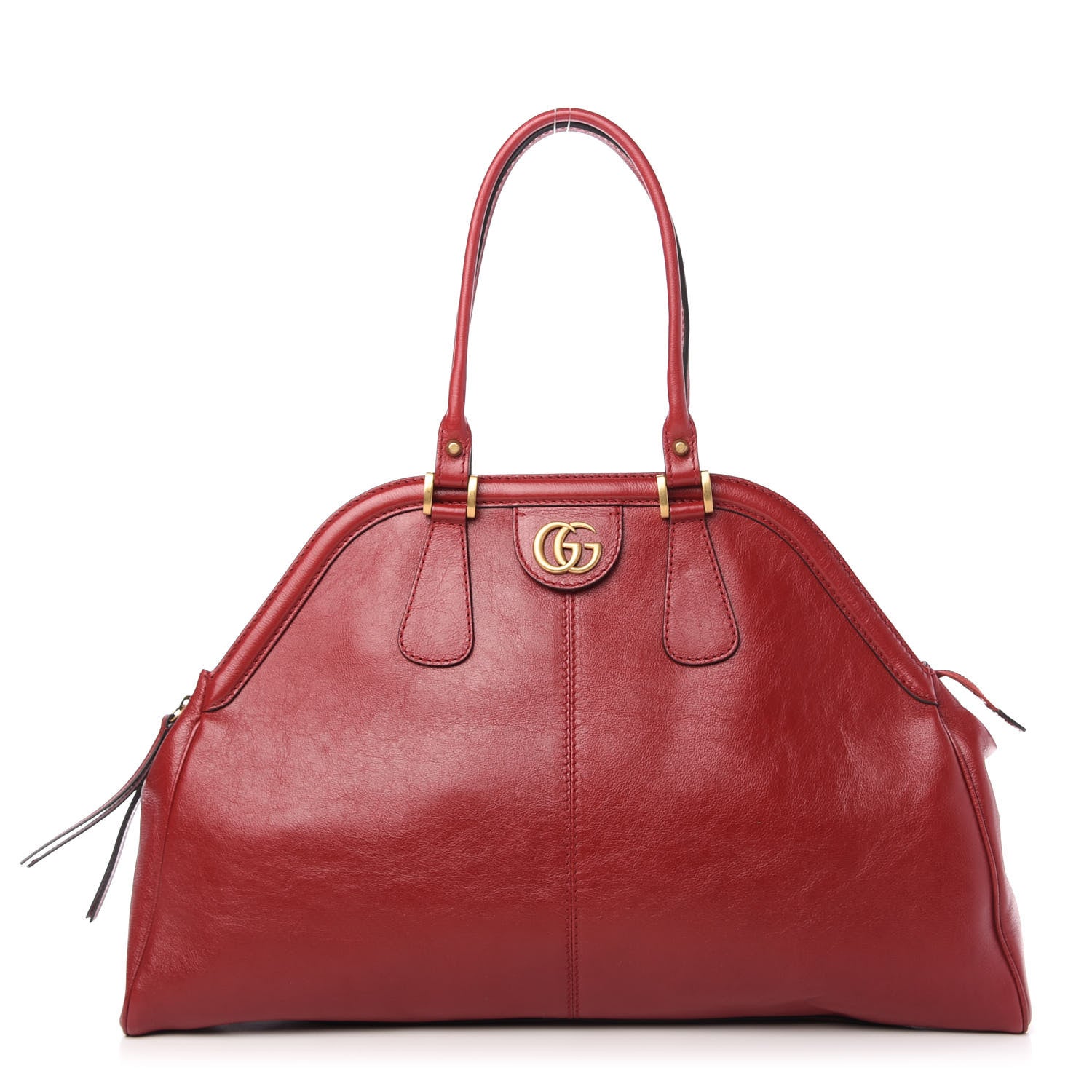 Gucci Calfskin Large Re(Belle) Top Handle Bag Red 1 of 10