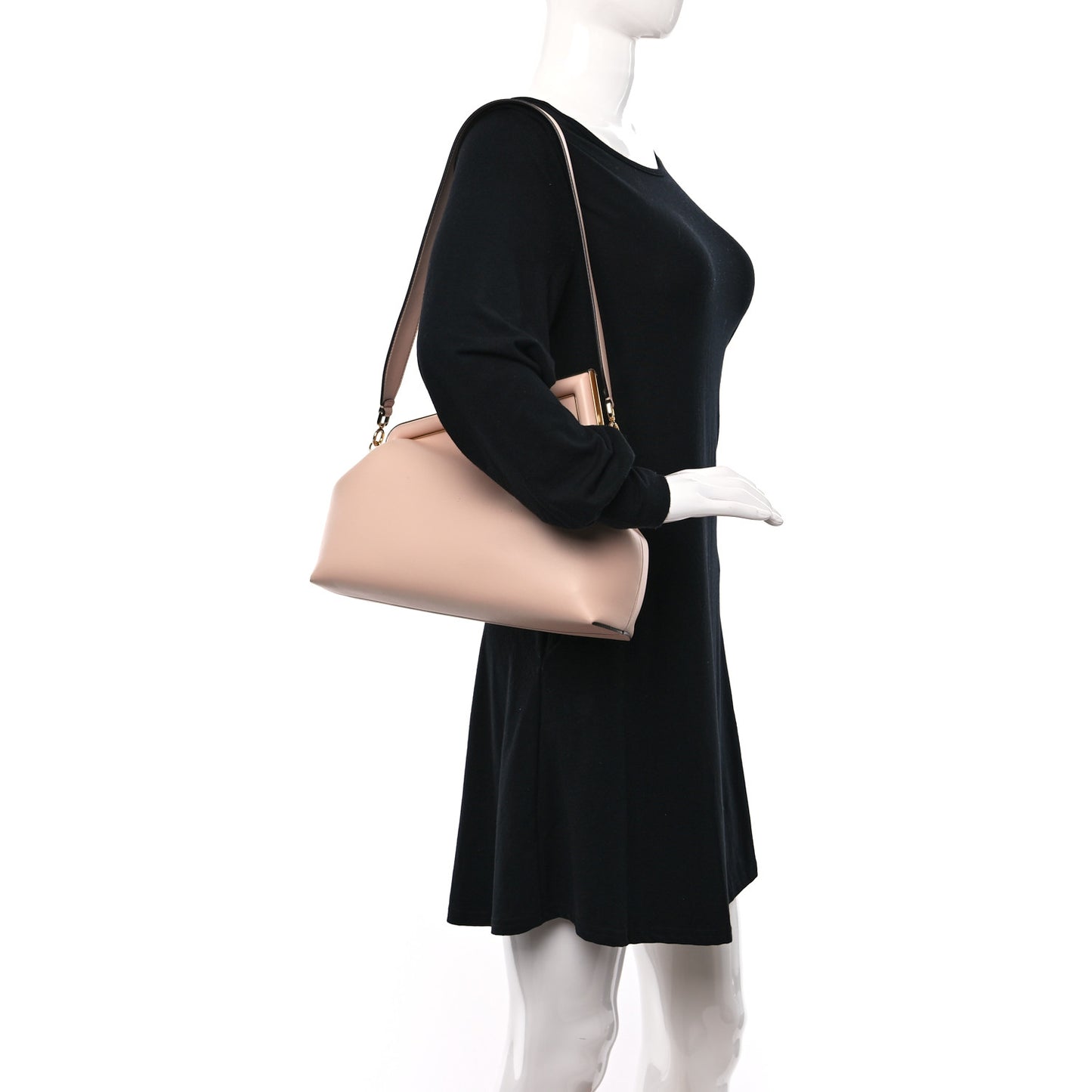 Shiny Nappa Medium Fendi First Poudre