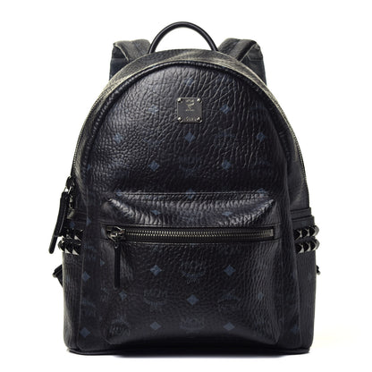 MCM Visetos Small Side Stud Stark Backpack Black 1 of 8