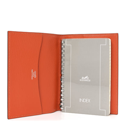Hermes Chevre Mysore Grand Modele Agenda Cover Cuivre Orange 3 of 7