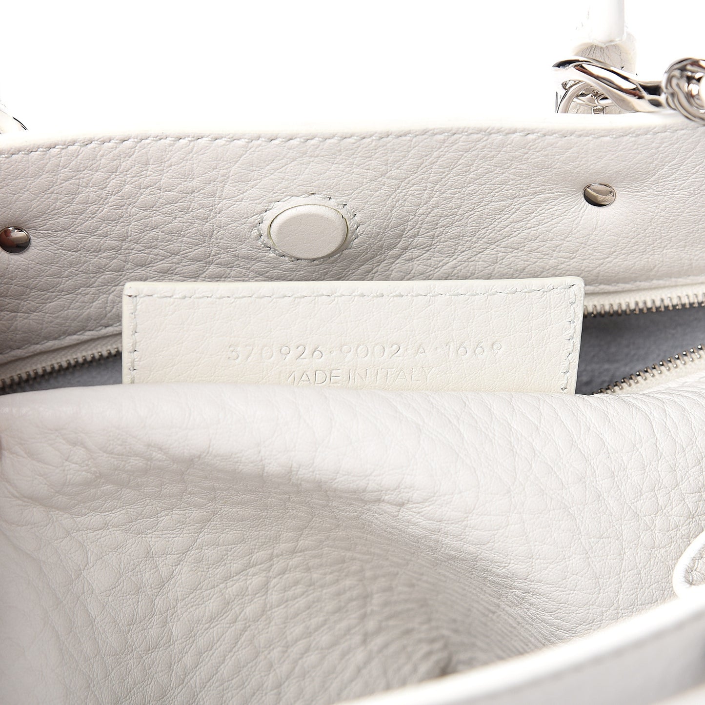 Veau Papier A6 Zip Around Tote White
