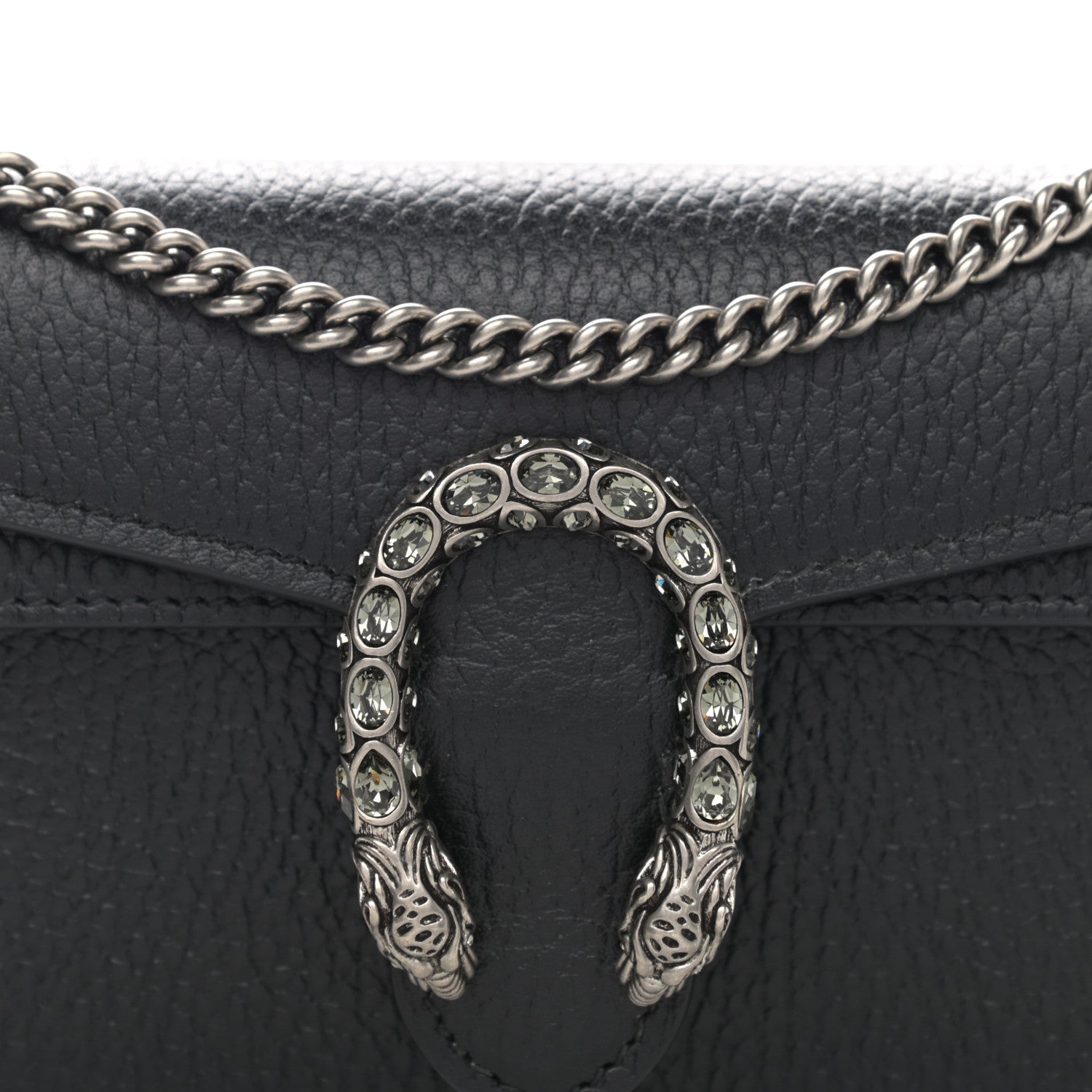 Gucci Calfskin Super Mini Dionysus Shoulder Bag Black 8 of 11