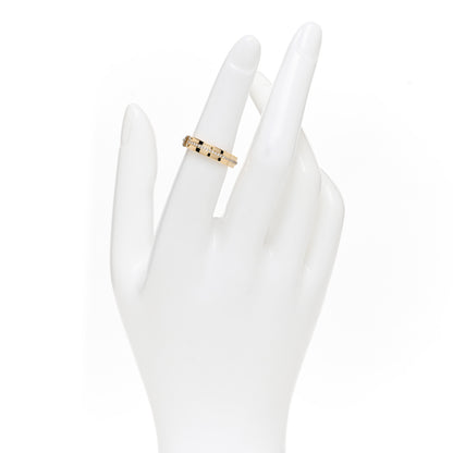 Tiffany 18K Yellow Gold Diamond Narrow T Two Ring 50 5.5 2 of 4