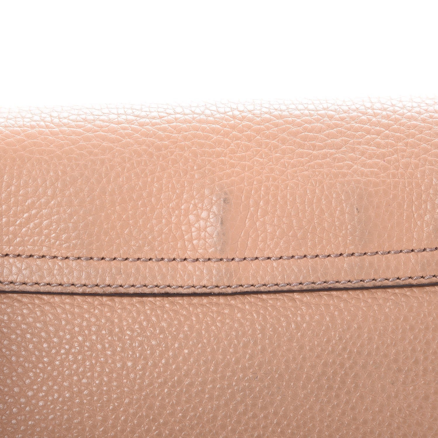 Gucci Pebbled Calfskin Medium Soho Flap Crossbody Camelia 10 of 11