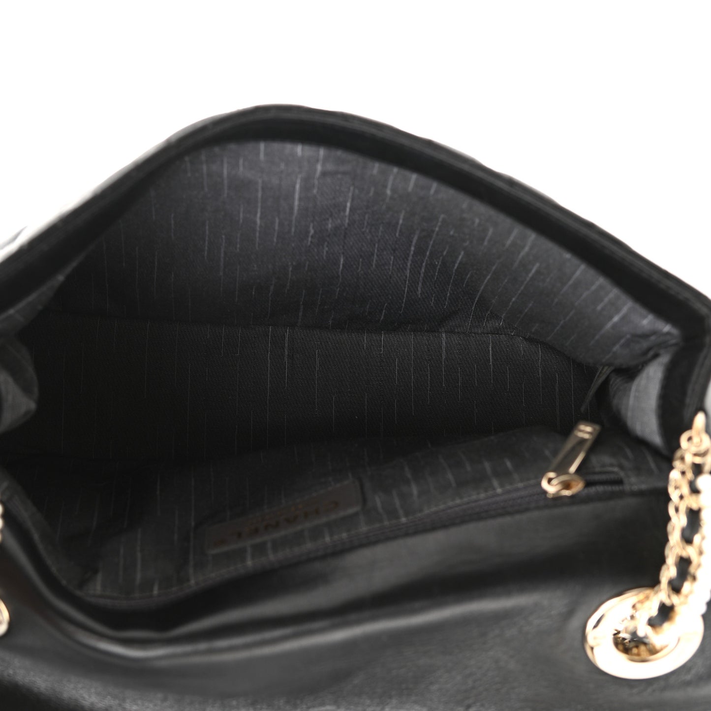Lambskin Quilted Medium Westminster Pearl Flap Black