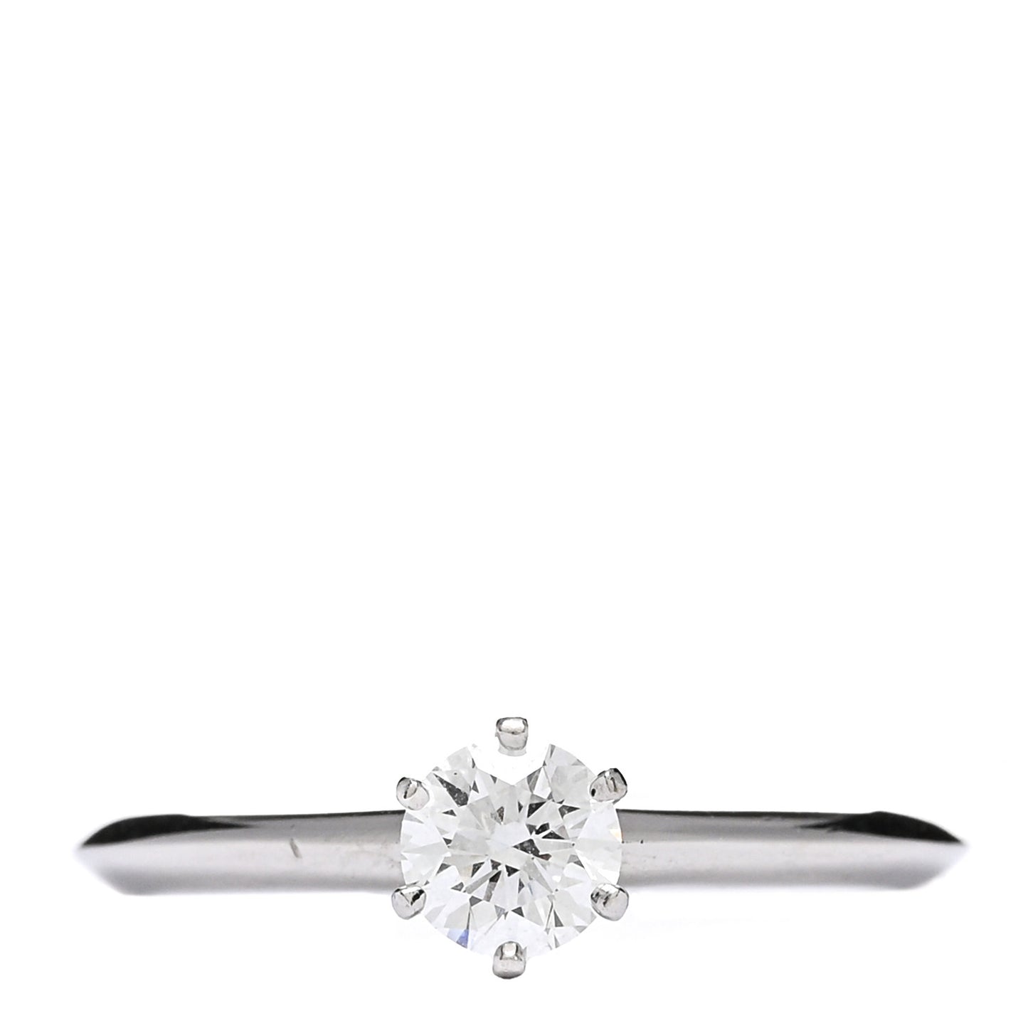 Platinum Diamond .39ct Solitaire Engagement Ring 51 5.75
