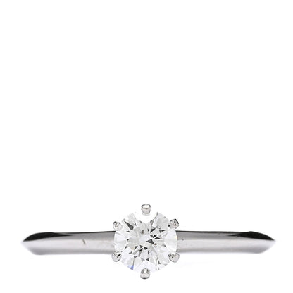 Tiffany Platinum Diamond .39ct Solitaire Engagement Ring 51 5.75 1 of 4