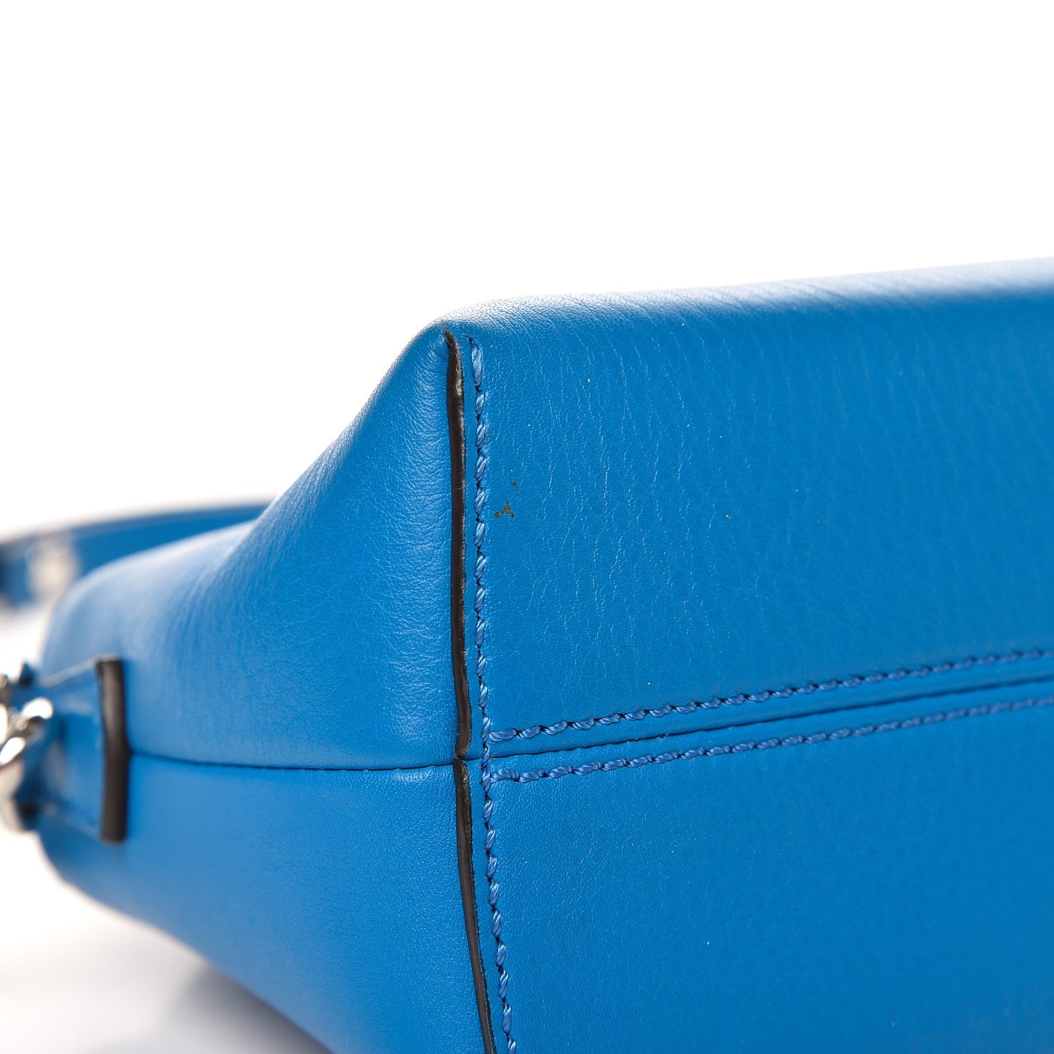 Fendi Vitello Dolce Mini By The Way Boston Bag Blue Royal 9 of 10