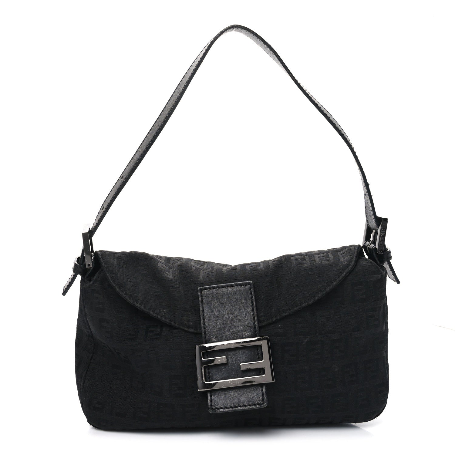 Fendi Zucchino Baguette Black 1 of 11