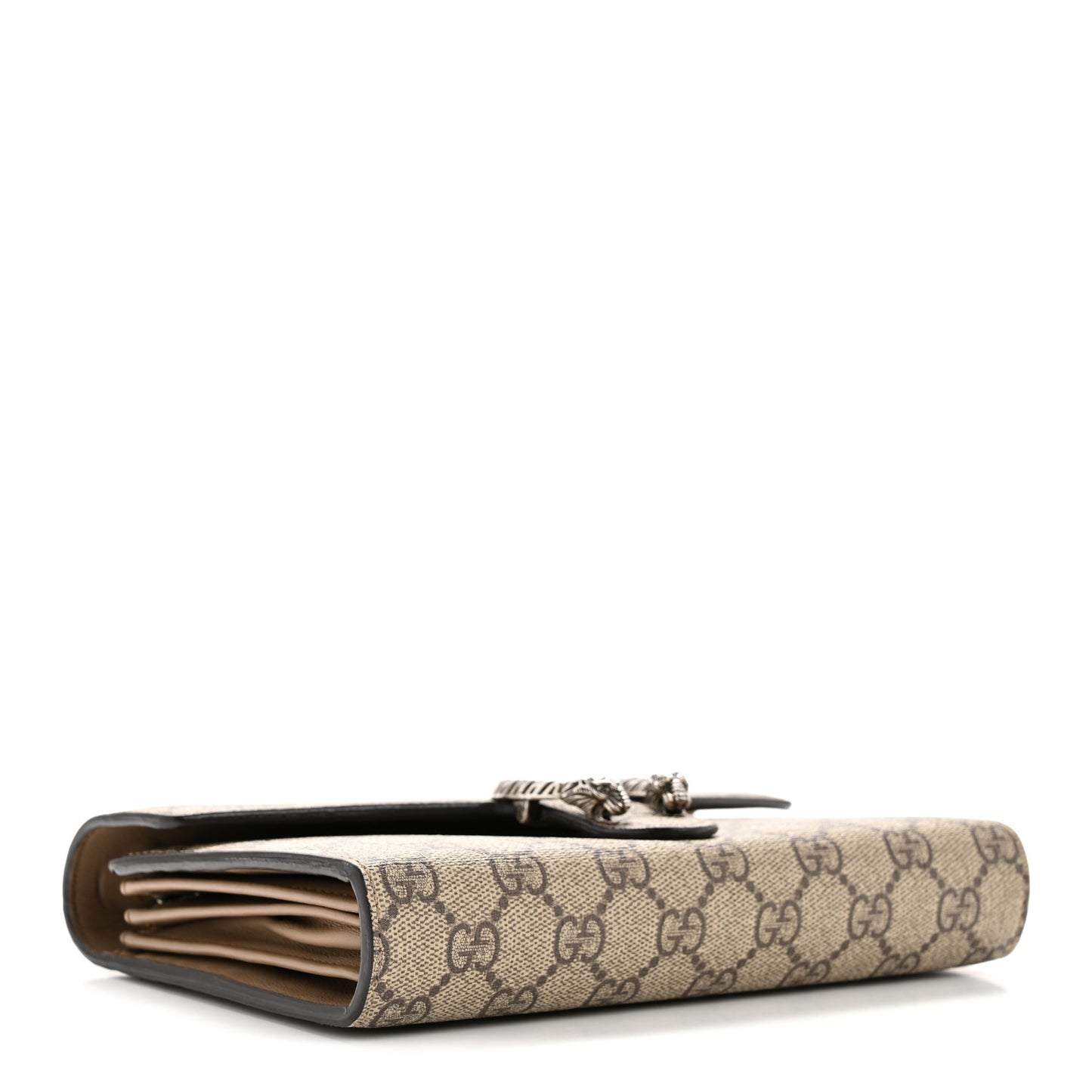 GG Supreme Monogram Mini Dionysus Chain Wallet Beige Taupe Beige Taupe
