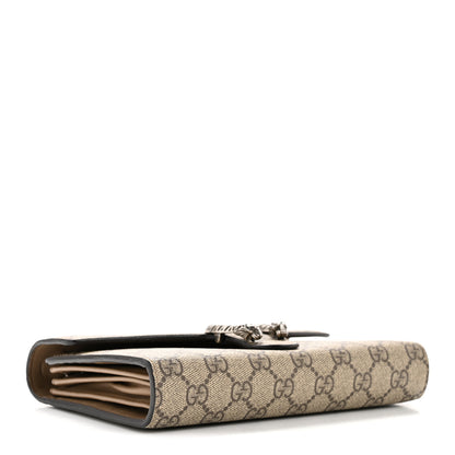Gucci GG Supreme Monogram Mini Dionysus Chain Wallet Beige Taupe Beige Taupe 8 of 37