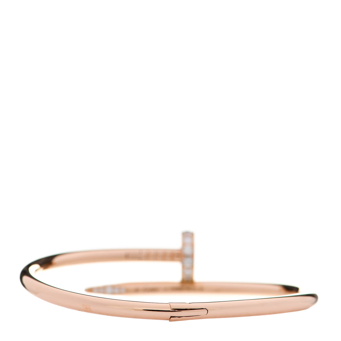 18K Pink Gold Diamond Juste Un Clou Bracelet 16