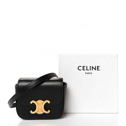 Celine Shiny Calfskin Mini Triomphe Black 11 of 11