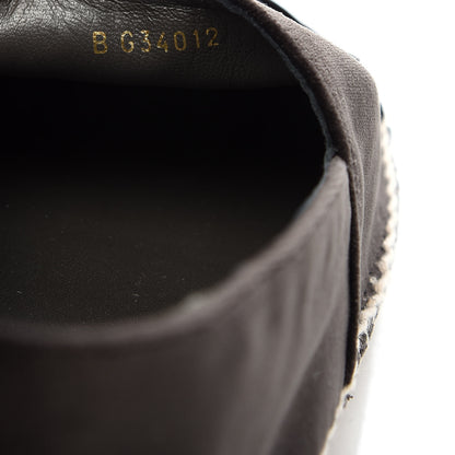 Chanel Velvet Logo Espadrilles 37 Black 8 of 10
