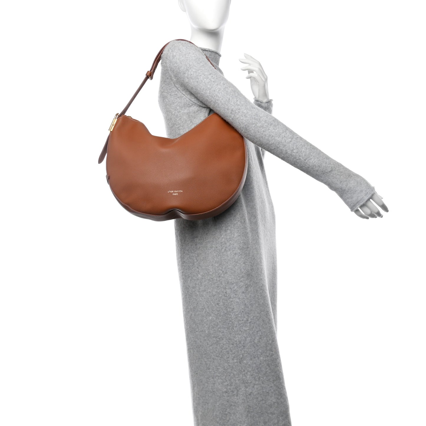 Calfskin Low Key Cookie MM Cognac