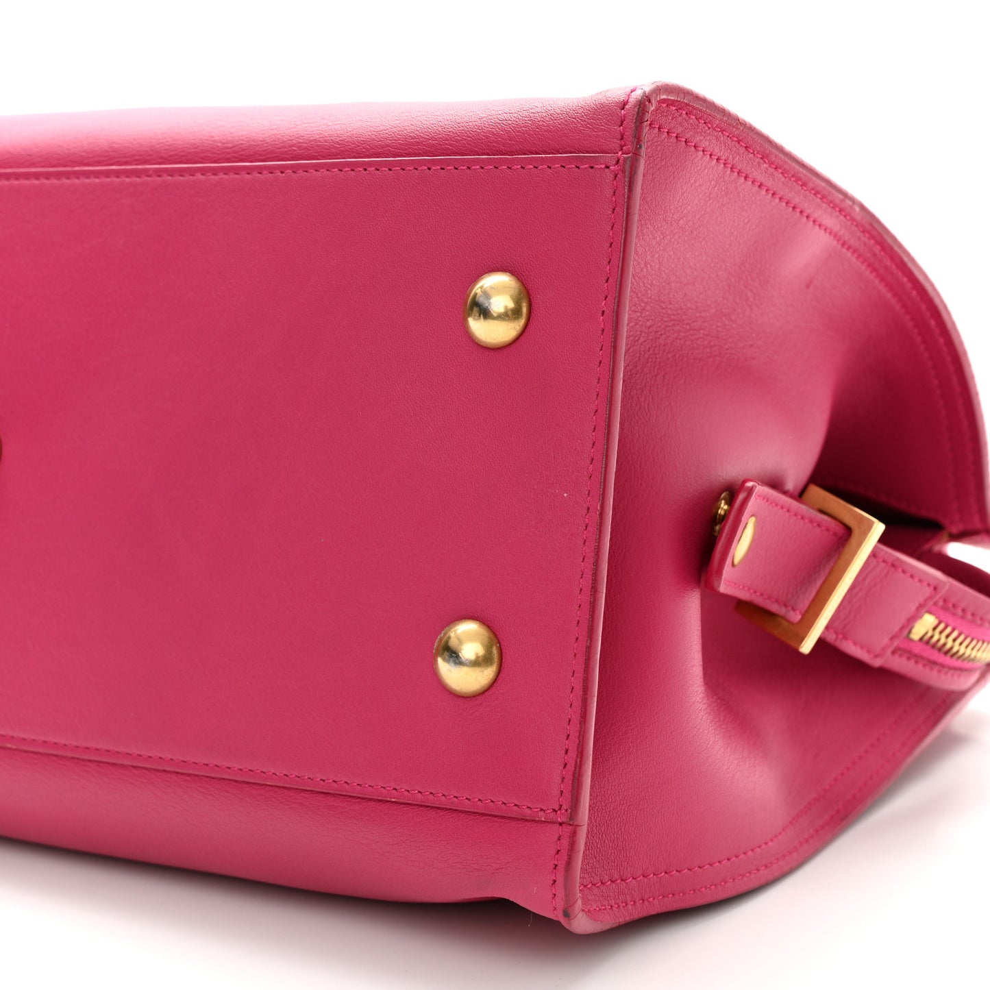 Calfskin Small Classic Y Cabas Fuchsia