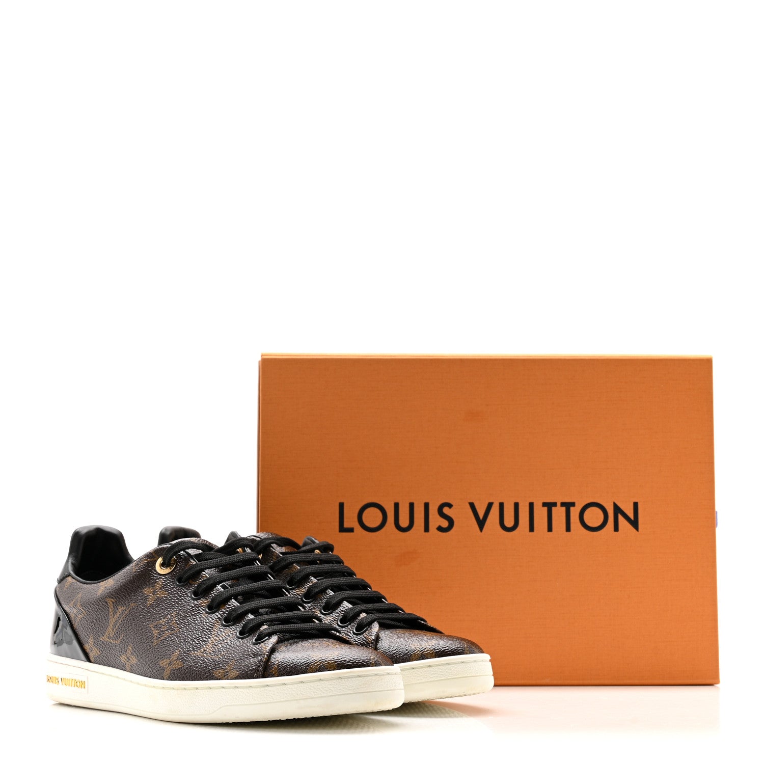Louis Vuitton Patent Monogram Frontrow Sneakers 39 1869637 – FASHIONPHILE
