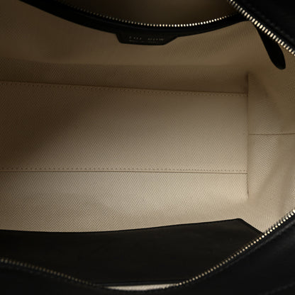 The Row Polished Saddle Calfskin Marlo 12 Tote Bag Black 5 of 9