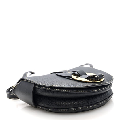 Chloe Grained Calfskin Small Darryl Saddle Crossbody Bag Black 4 of 9