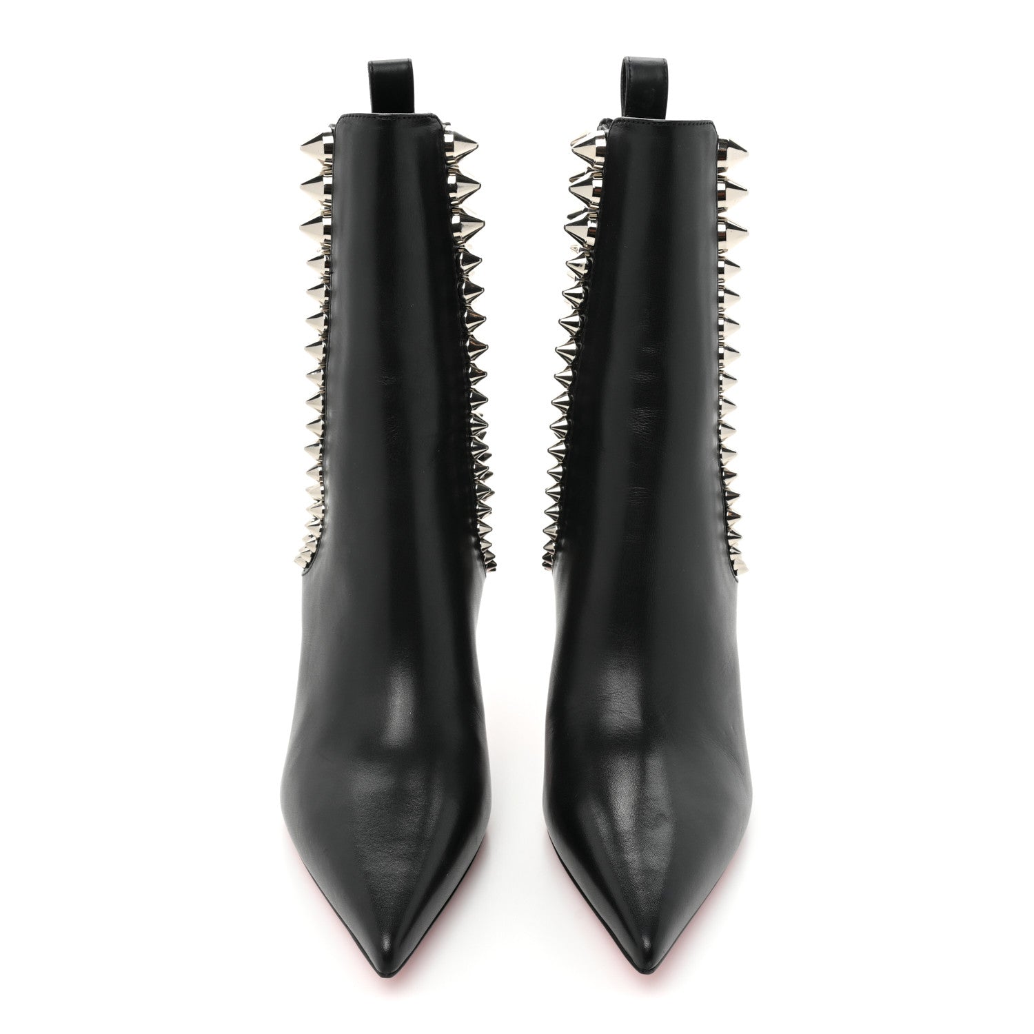 Christian Louboutin Calfskin Spikita Booty 85 Ankle Boots 37 Black 2 of 12