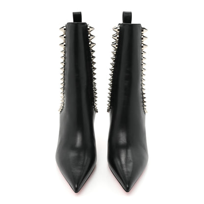 Christian Louboutin Calfskin Spikita Booty 85 Ankle Boots 37 Black 2 of 12