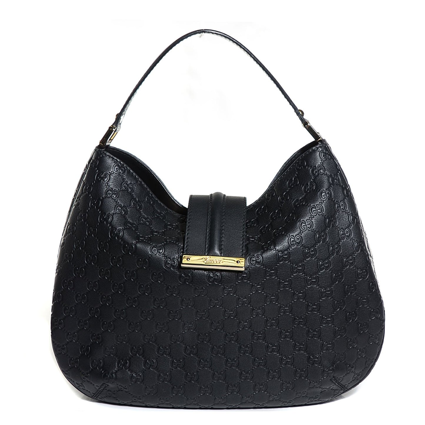 Guccissima New Ladies Web Large Hobo Black