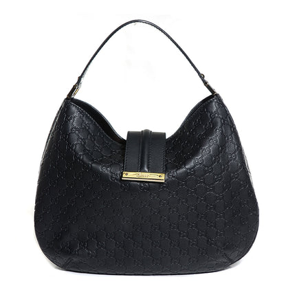 Gucci Guccissima New Ladies Web Large Hobo Black 1 of 9