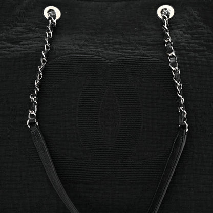 Chanel Canvas Extra Large Double Face Shopping Tote Black 7 of 7