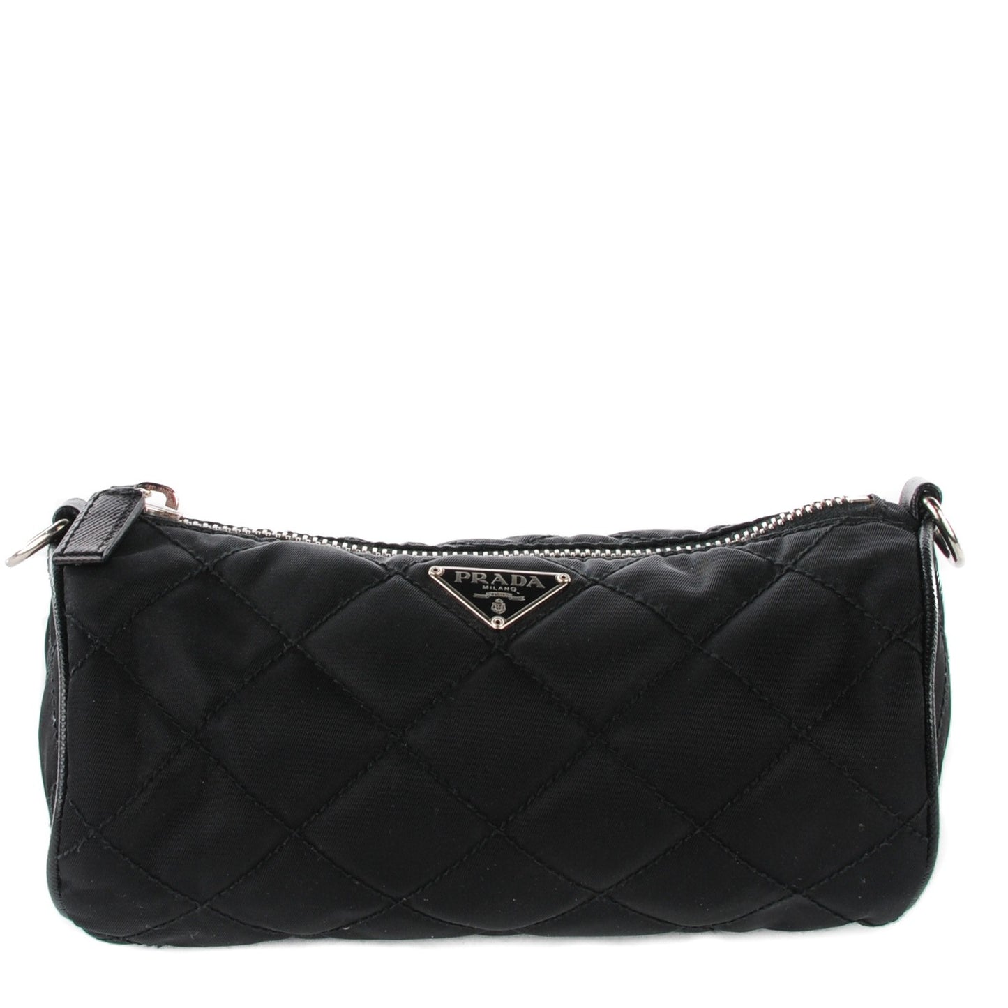 Tessuto Nylon Quilted Pochette Nero Black