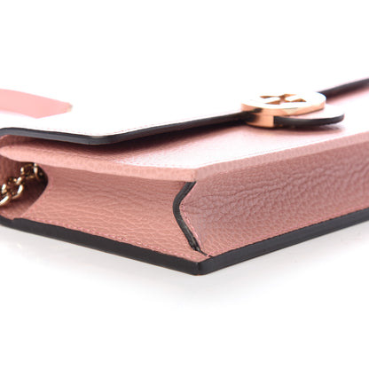 Gucci Dollar Calfskin Interlocking G Chain Wallet Soft Pink 6 of 9