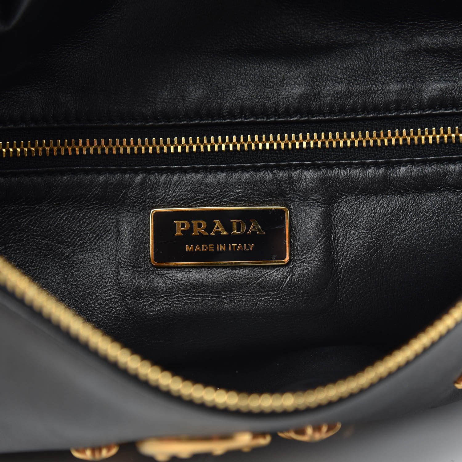 Prada City Calf Cahier Astrology Pouch Black 6 of 13
