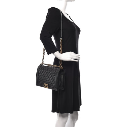 Chanel Caviar Quilted New Medium Boy Flap Black 2 of 13