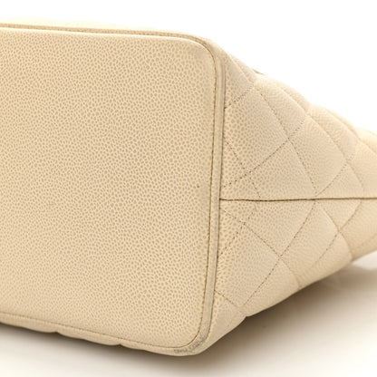 Chanel Caviar Quilted Medallion Tote Beige 10 of 13