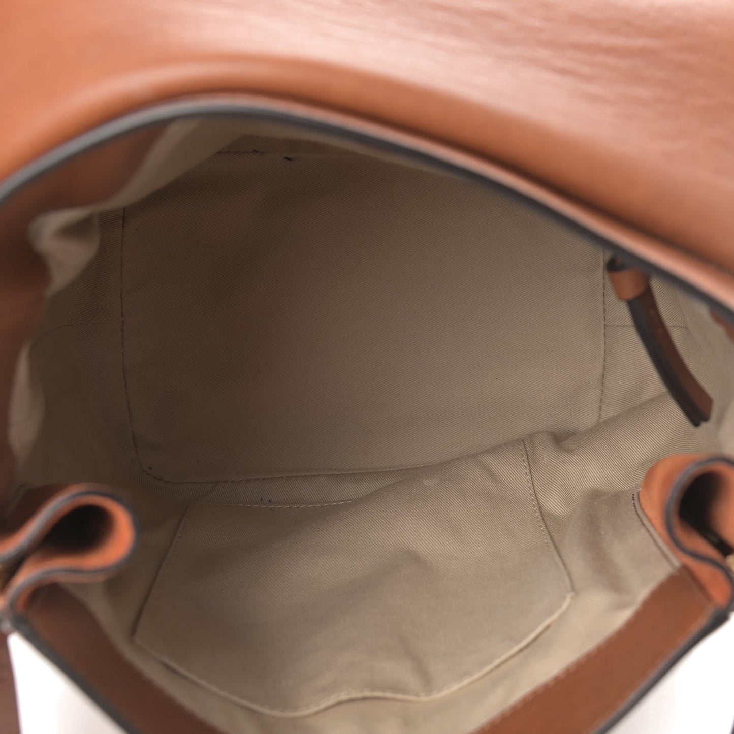 Suede Calfskin Medium Faye Backpack Tan