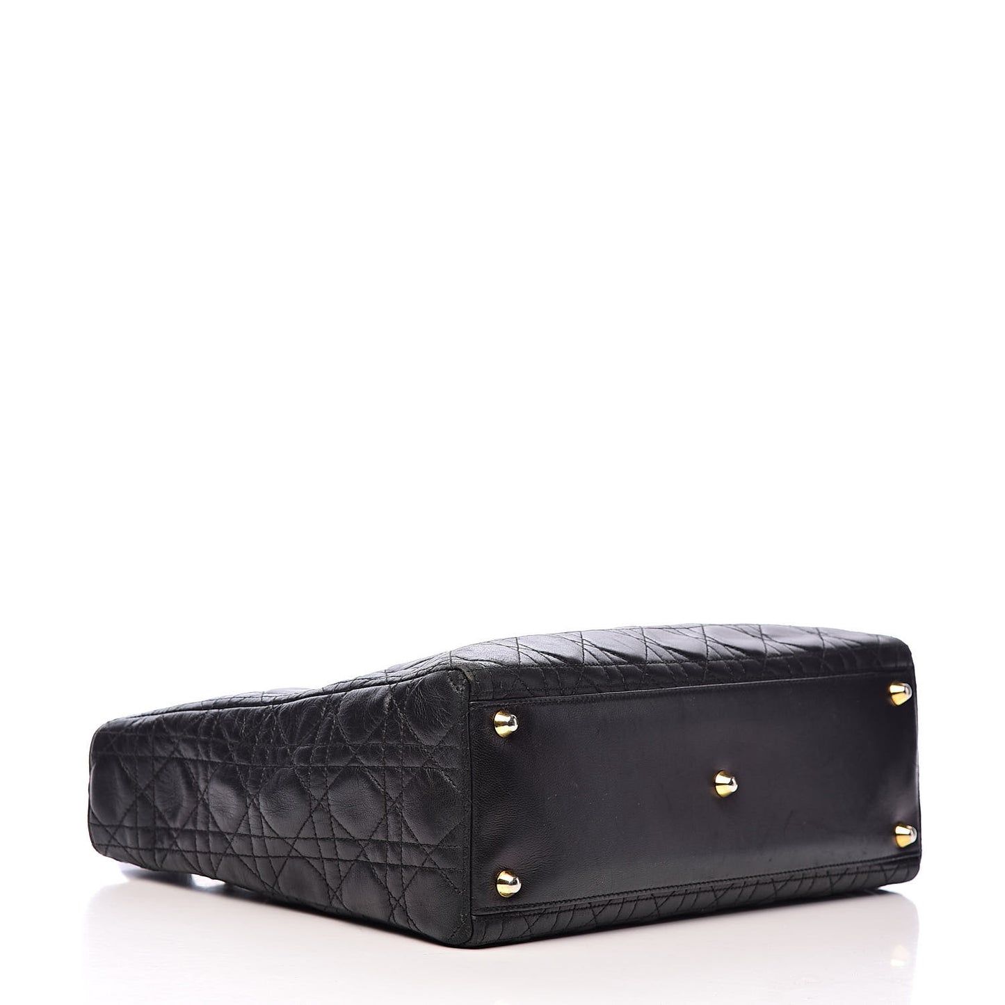 Lambskin Cannage Large Lady Dior Black