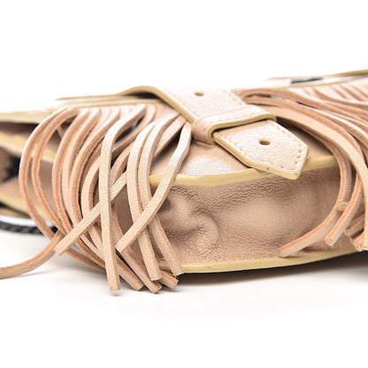Proenza Schouler Lambskin Fringe PS1 Chain Wallet Beige 7 of 9