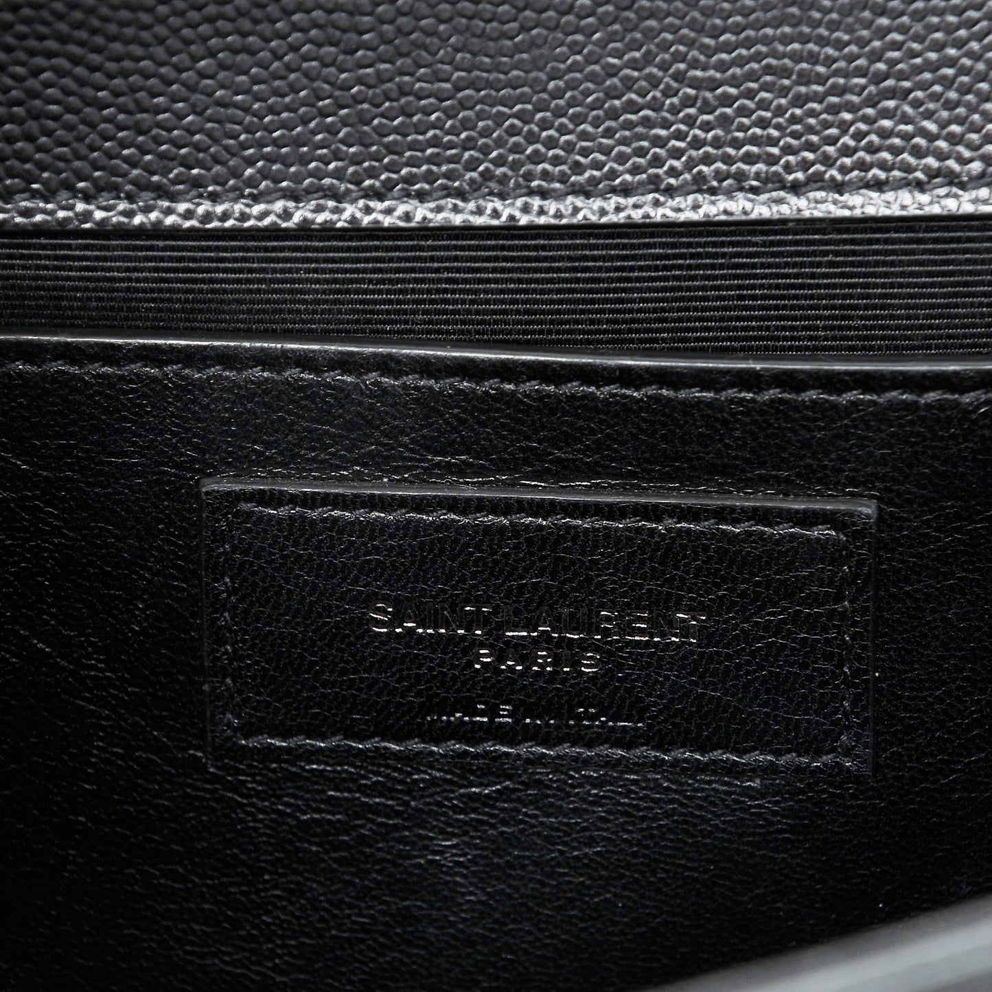 Grain De Poudre Medium Classic Monogram Kate Satchel Black