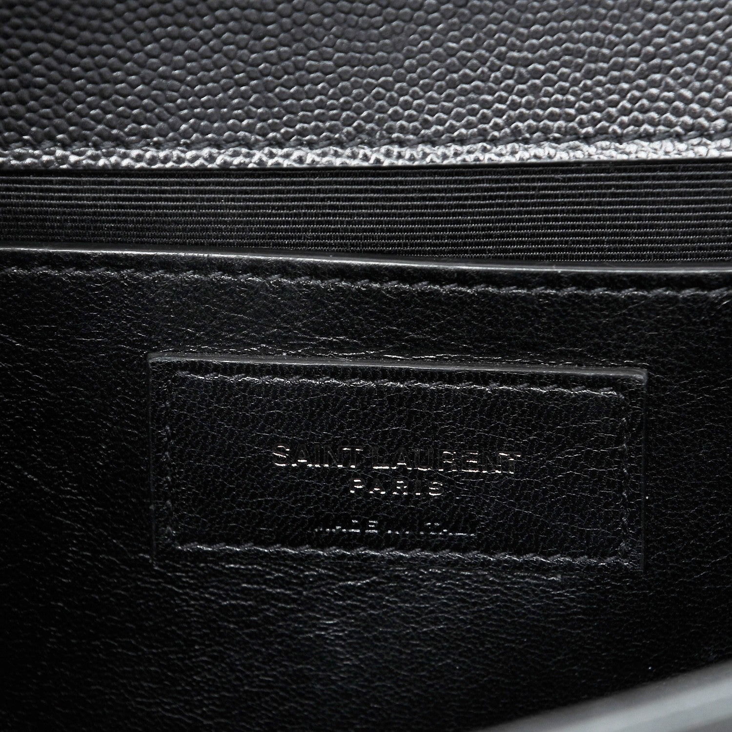 Saint Laurent Grain De Poudre Medium Classic Monogram Kate Satchel Black 4 of 7