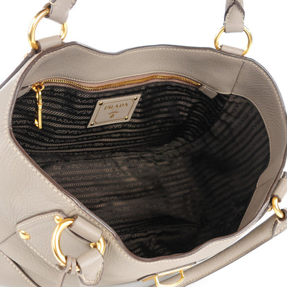 Prada Vitello Daino Shoulder Bag Argilla 5 of 10