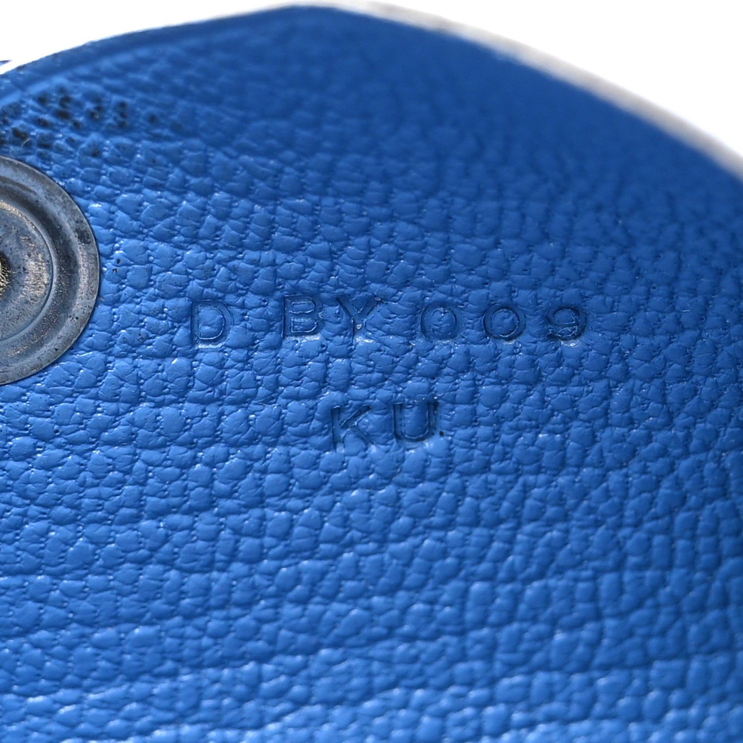 Ostrich Calvi Card Case Cobalt