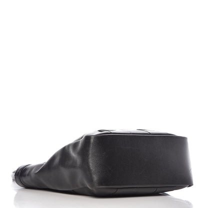 Delvaux Grained Calfskin Woven Shoulder Bag Black 4 of 14