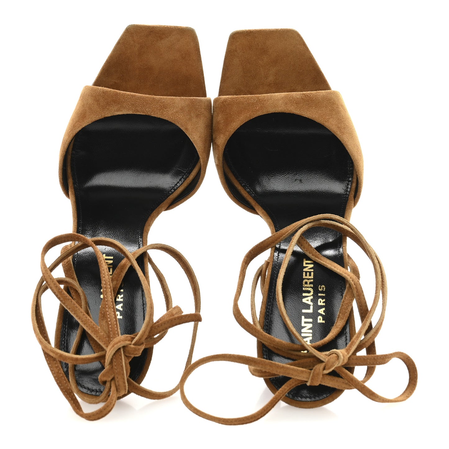 Suede Paz 105 Ankle Strap Sandals 35 Cachemire Light Brown