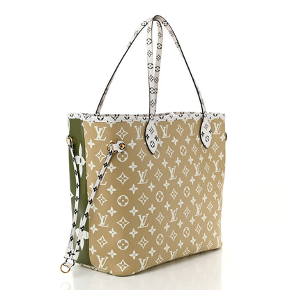 Louis Vuitton Monogram Giant Neverfull MM Kaki 4 of 11