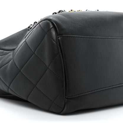Chanel Calfskin Chain 20s Signature Hobo Black 9 of 13