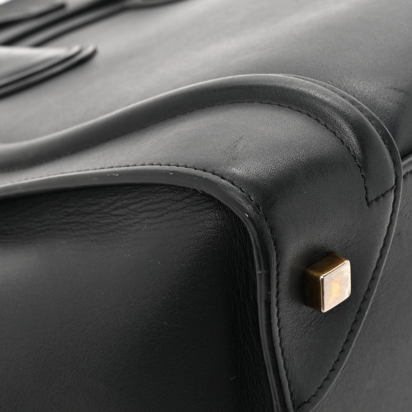 Smooth Calfskin Mini Luggage Black