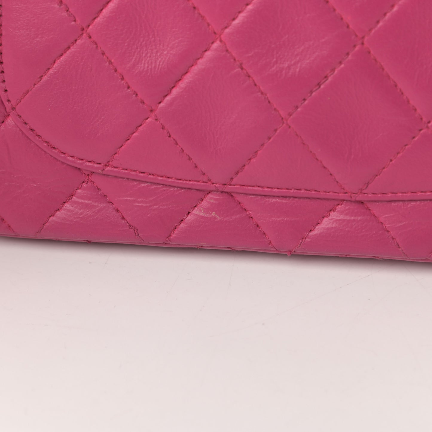 Lambskin Quilted Mini Square Flap Pink