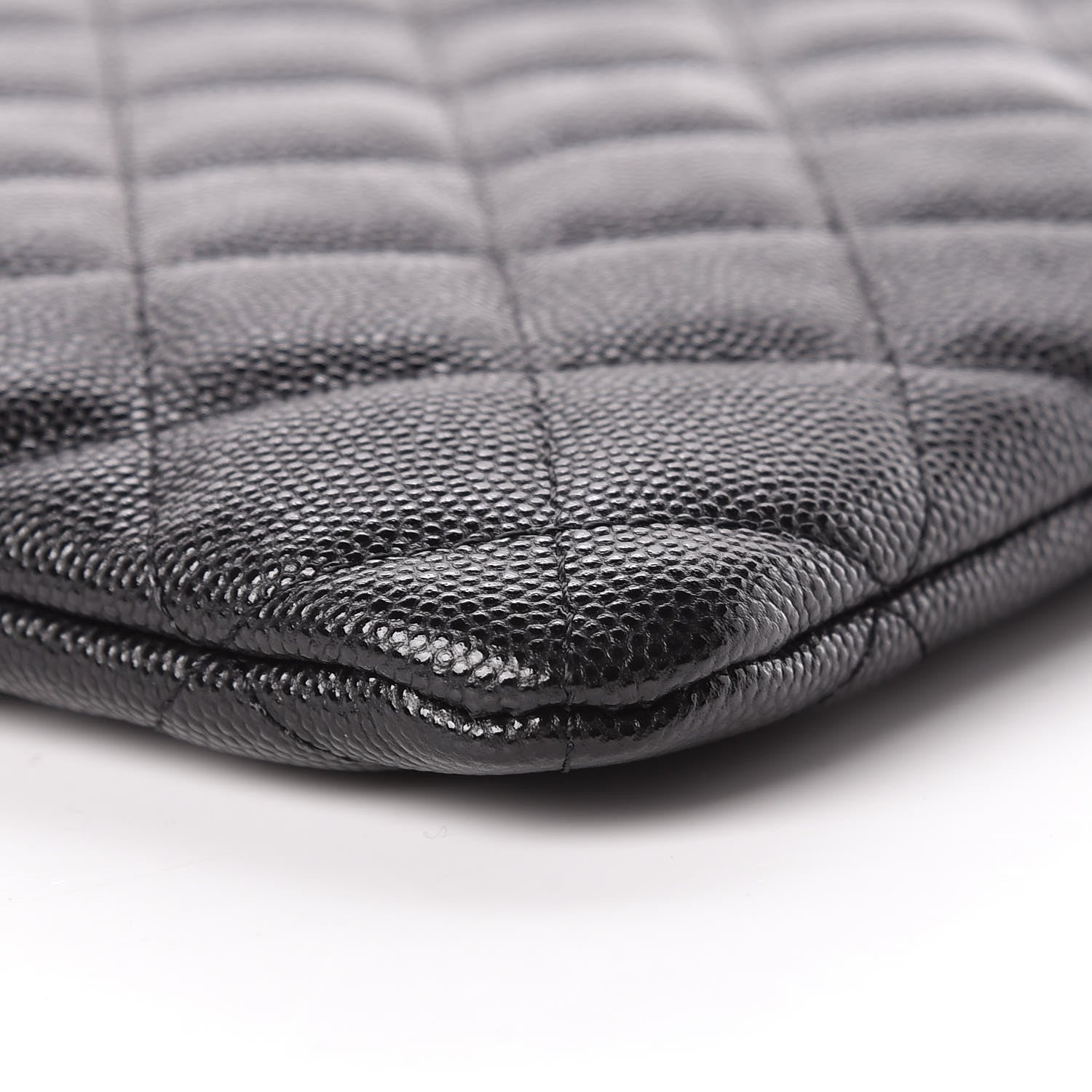Chanel Caviar Quilted Large Cosmetic Case Black 9 of 11