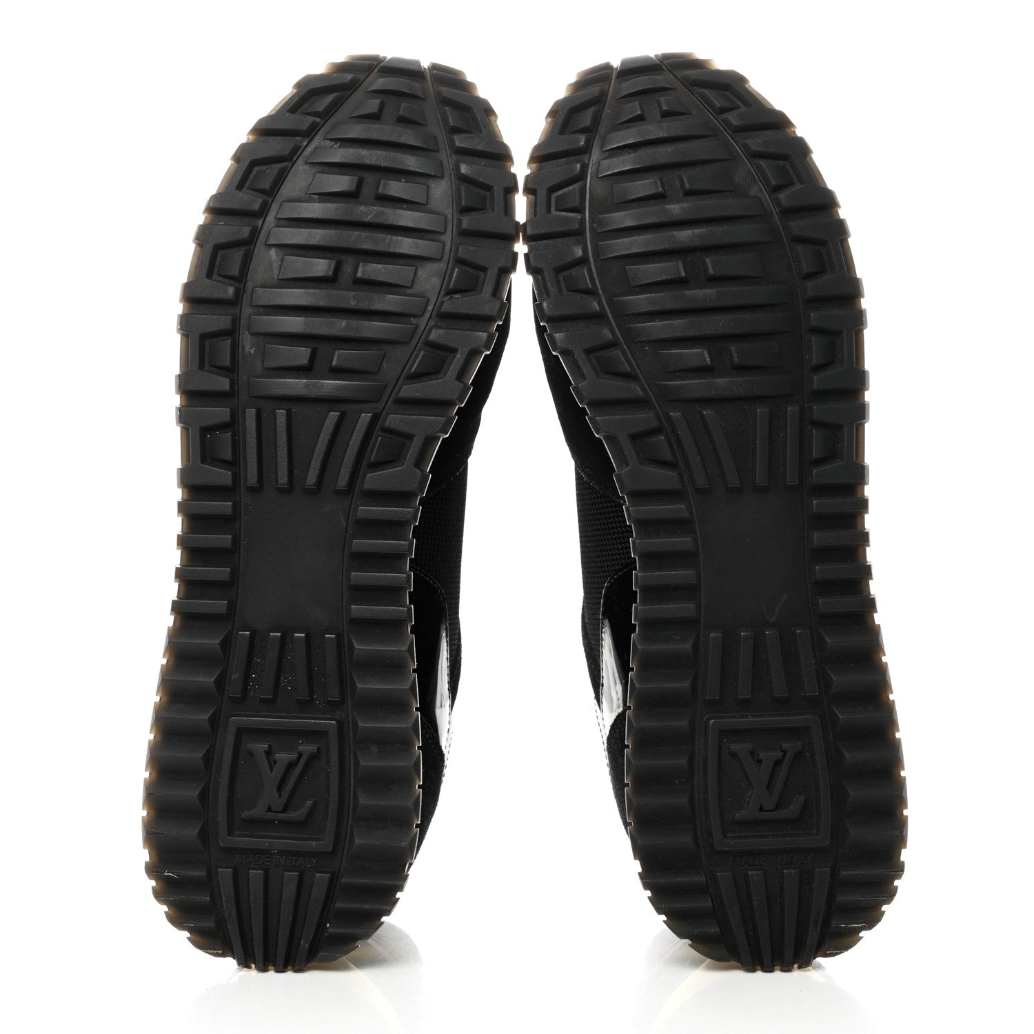 Louis Vuitton Suede Monogram Run Away Sneakers 41 Black 5 of 9