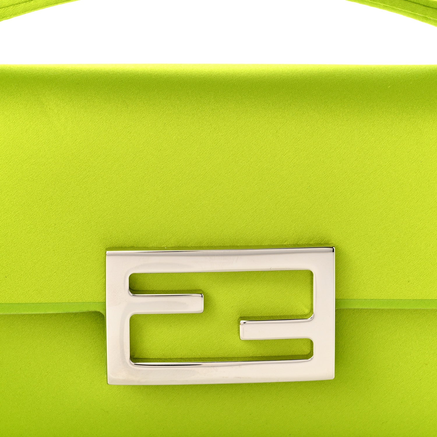 Fendi Silk Satin Phone Baguette Wasabi 7 of 10
