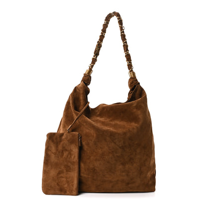 Saint Laurent Suede Amalia Hobo Caramel Cognac 3 of 11